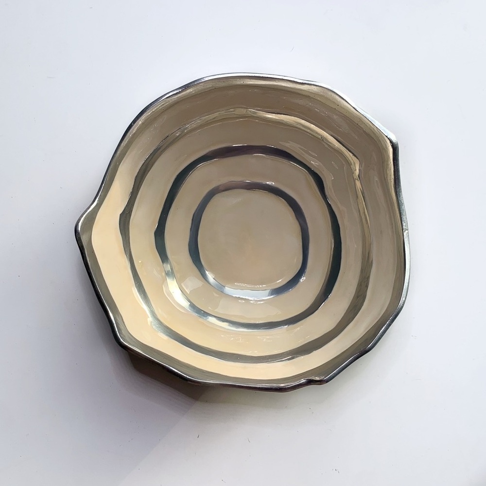 Michael Wainwright Signed 7” COMO Enamel and Aluminum Art Bowl